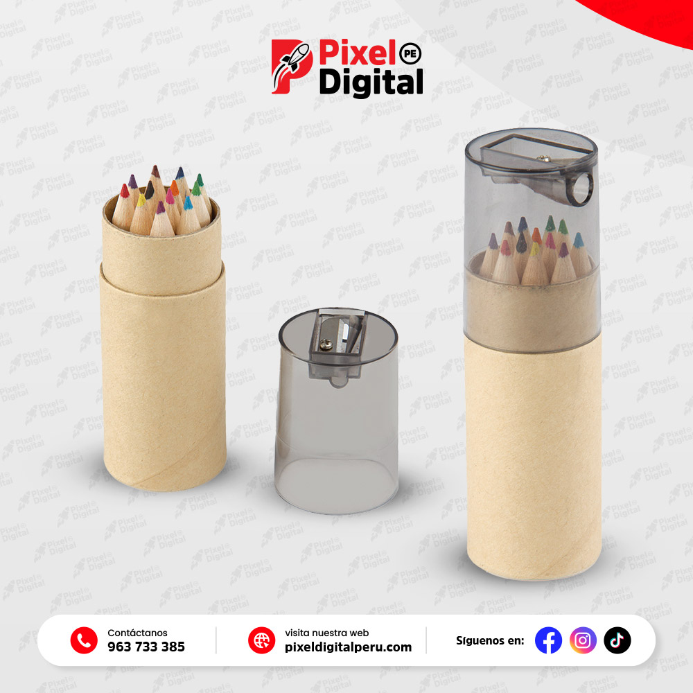 Set de colores con tajador