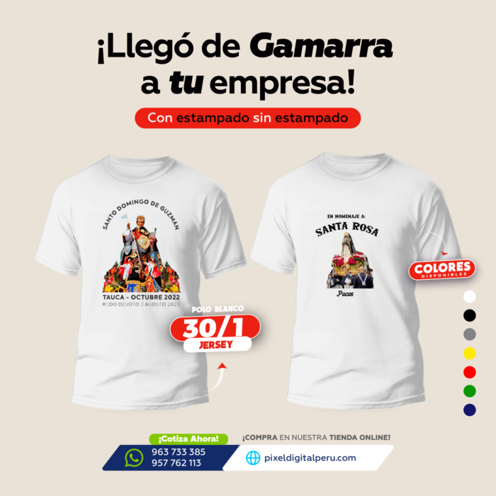 Polos para fiesta patronal Con el diseño de tu preferencia.