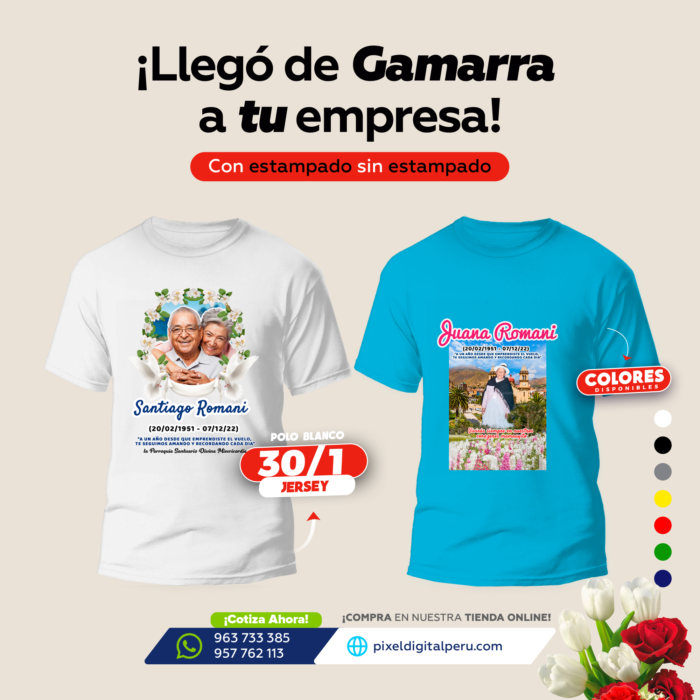 POLOS PARA RECUERDO DE FALLECIDO Ó MISA