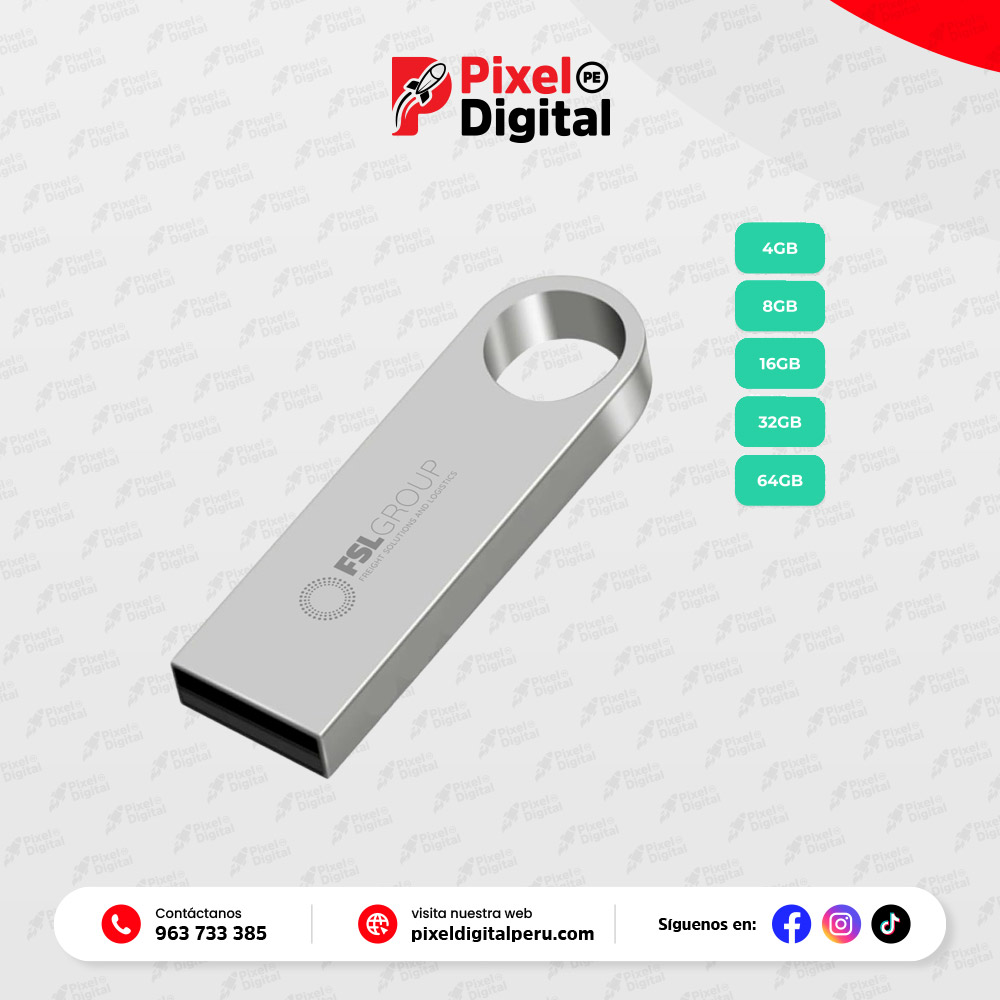USB plateado