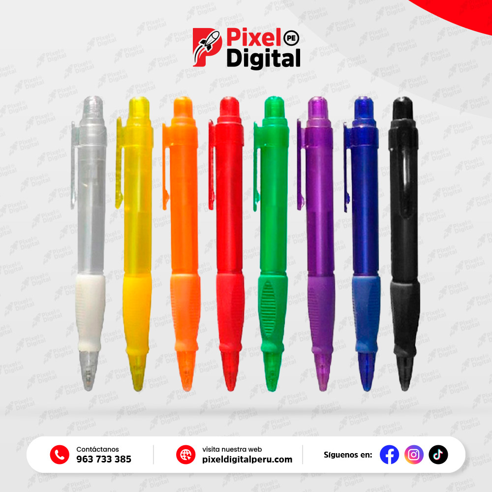 Lapicero plástico retráctil