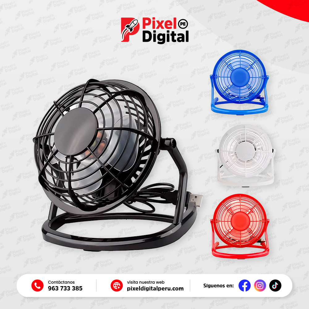 Mini ventilador con conexión usb