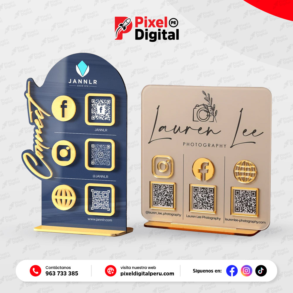 QR en acrílico personalizado