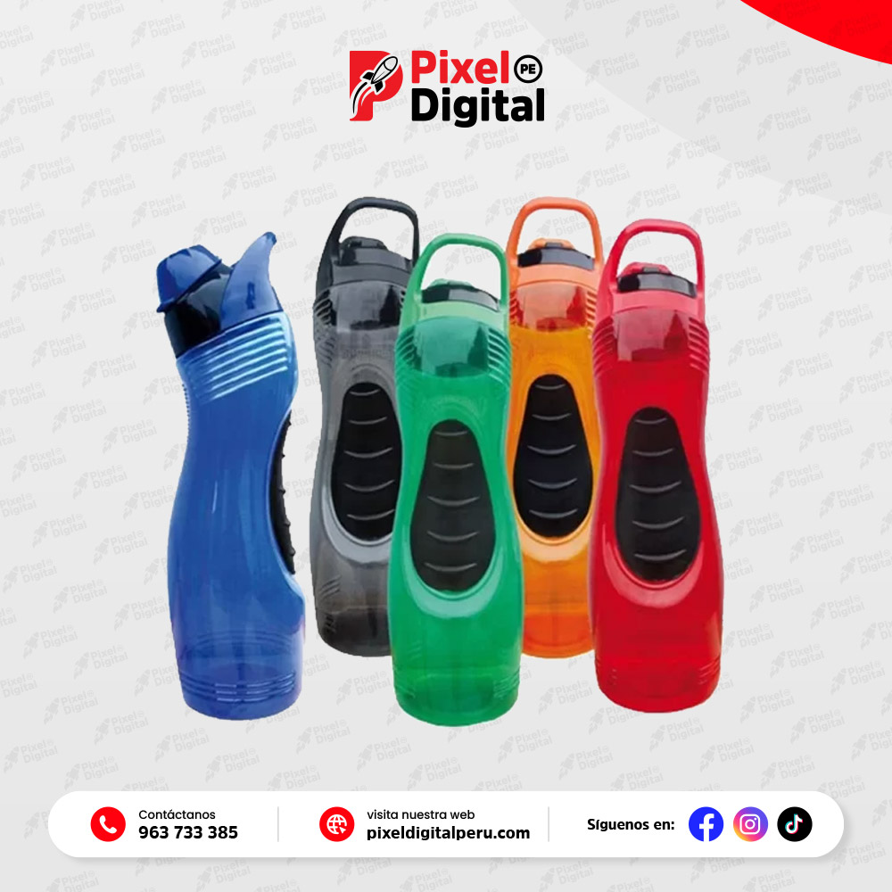 Tomatodo de Plástico PVC 860ml Traslúcido