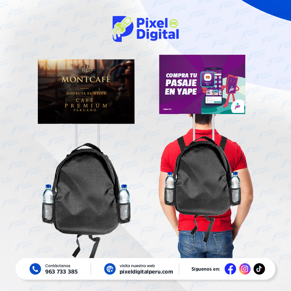 Mochila clásica con bolso